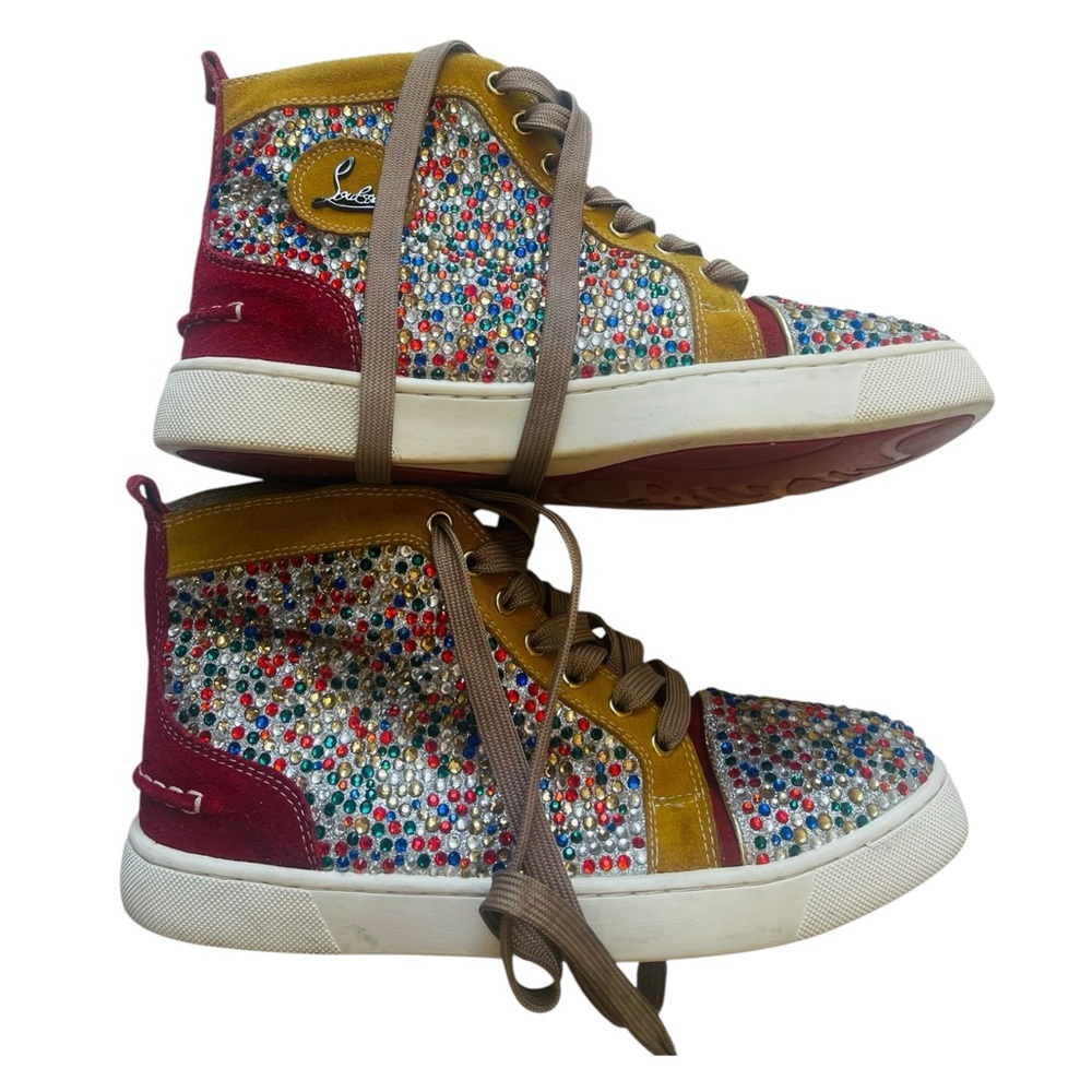 CHRISTIAN LOUBOUTIN BIP BIP WOMAN ORLATO FLAT GLITTER SNEAKERS Size: EU 40, US 9 - Picture 3 of 16
